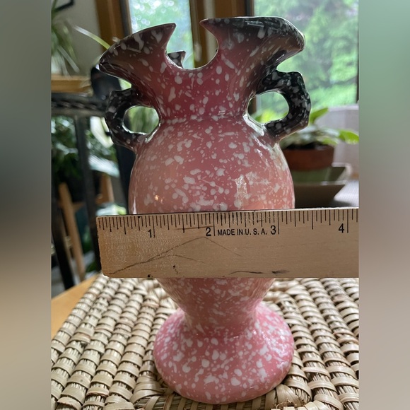 Hull vintage royal woodland pink speckled vase Hull W4 USA - Picture 3 of 11